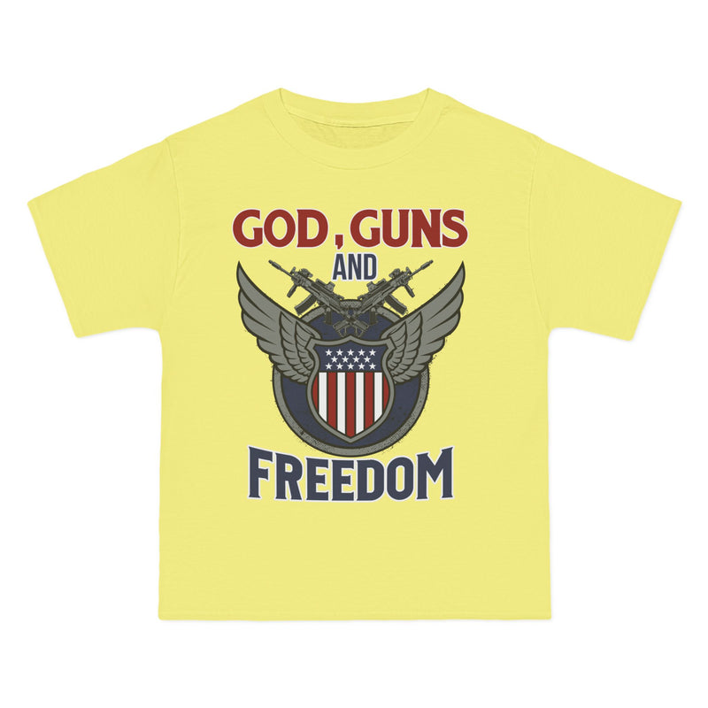 God, Guns and Freedom Beefy-T®  Short-Sleeve T-Shirt