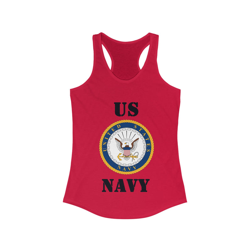 Navy Women's Ideal Racerback Tank