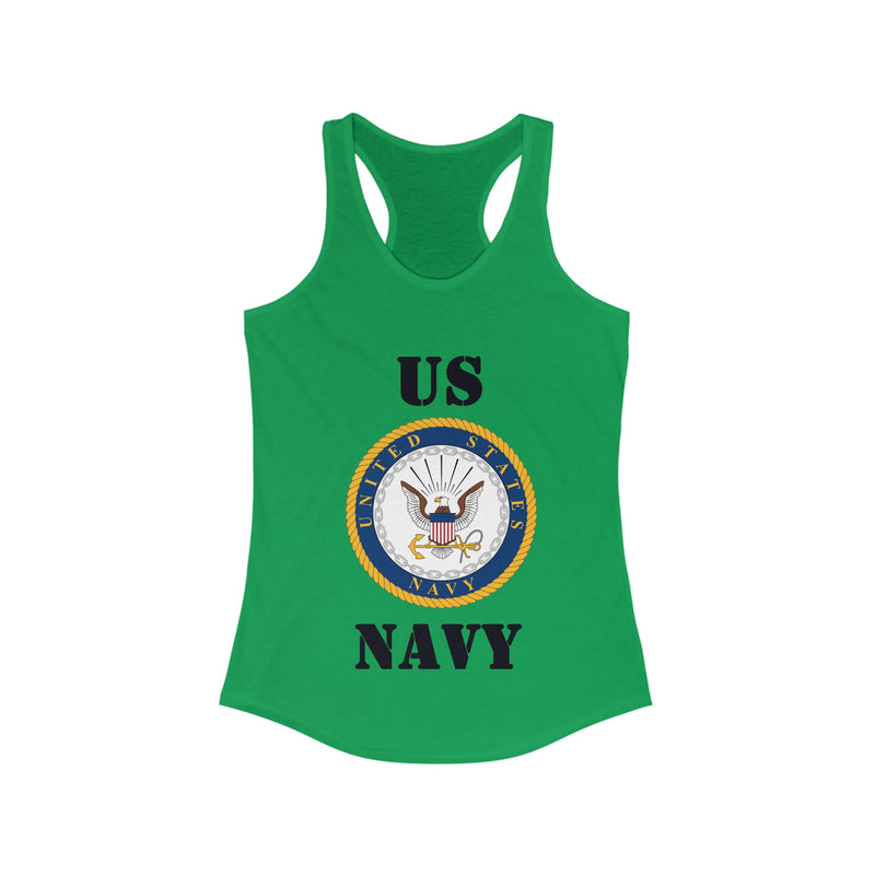 Navy Women's Ideal Racerback Tank