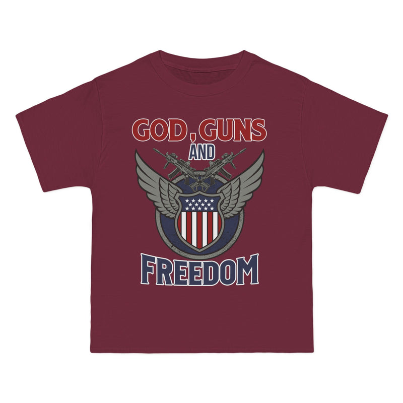 God, Guns and Freedom Beefy-T®  Short-Sleeve T-Shirt