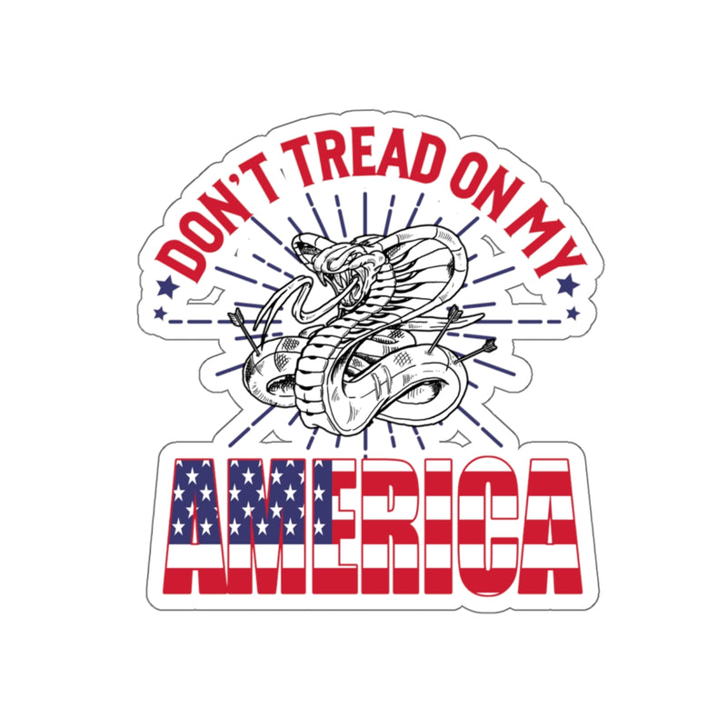 Don't Tread on My America Waterproof Sticker