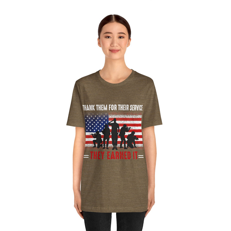 Thank Our Veterans Unisex Jersey Short Sleeve Tee