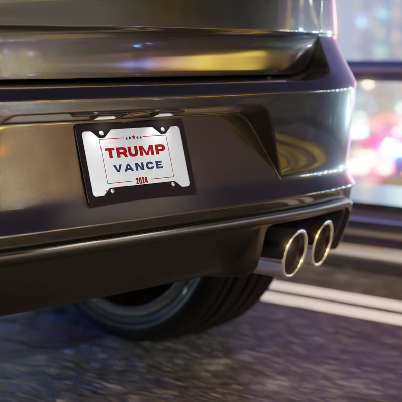 Trump Vance 2024 Vanity Plate White