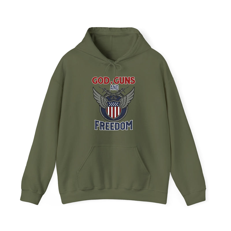 God, Guns and Freedom Unisex Heavy Blend™ Hooded Sweatshirt