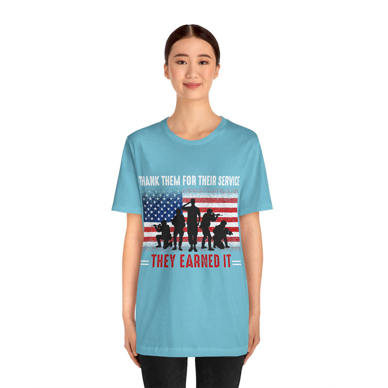 Thank Our Veterans Unisex Jersey Short Sleeve Tee