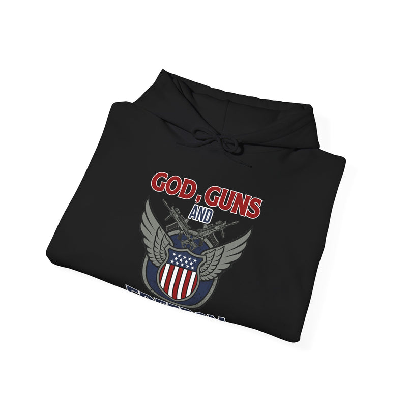 God, Guns and Freedom Unisex Heavy Blend™ Hooded Sweatshirt