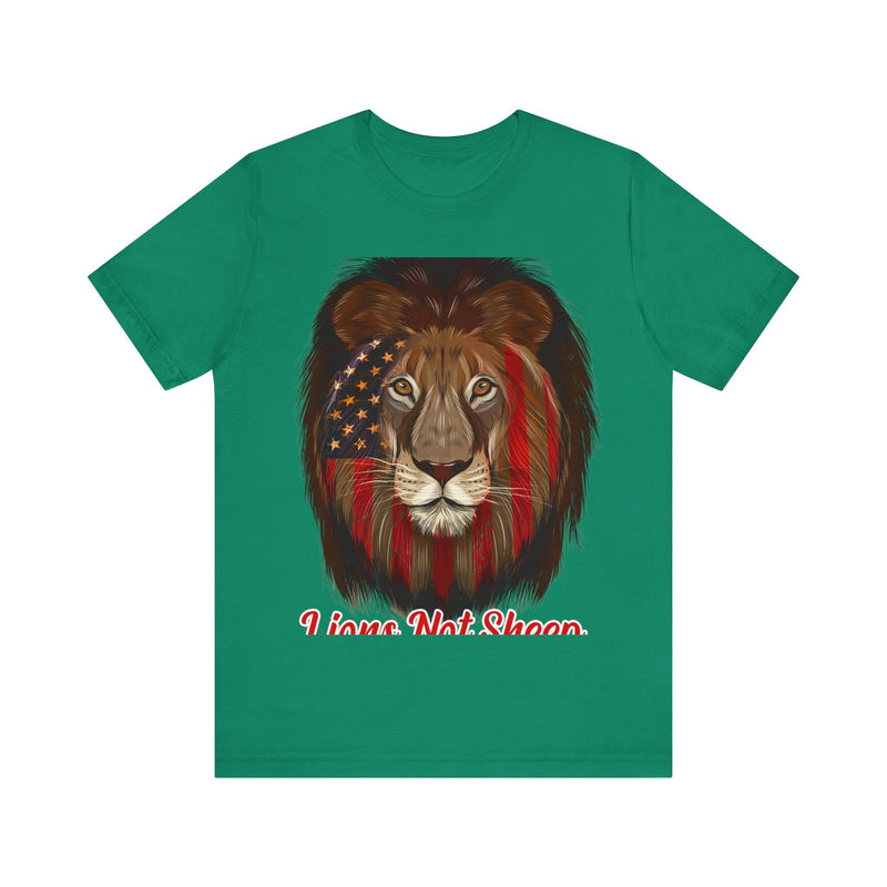 Lions Not Sheep Unisex Jersey Short Sleeve Tee