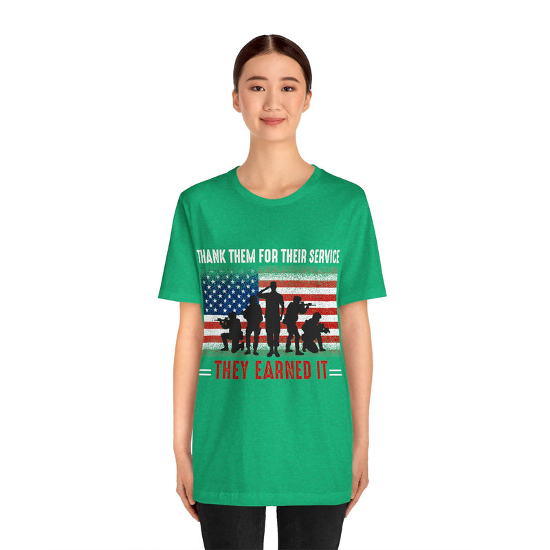 Thank Our Veterans Unisex Jersey Short Sleeve Tee