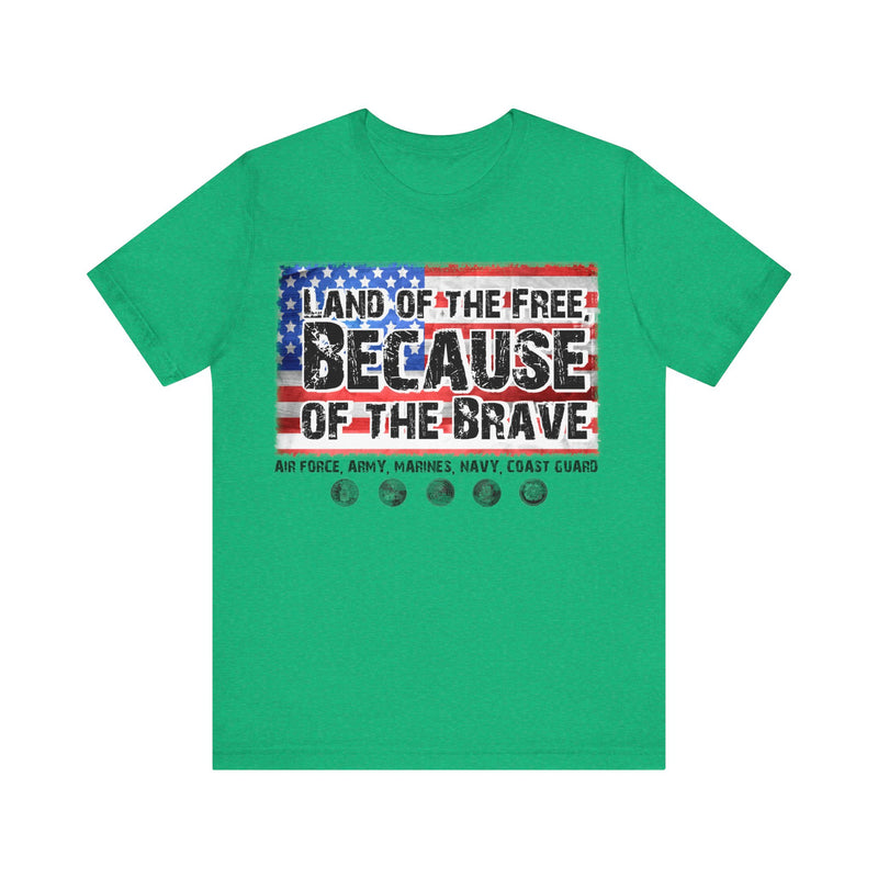 Land of the Free Unisex Jersey Short Sleeve Tee