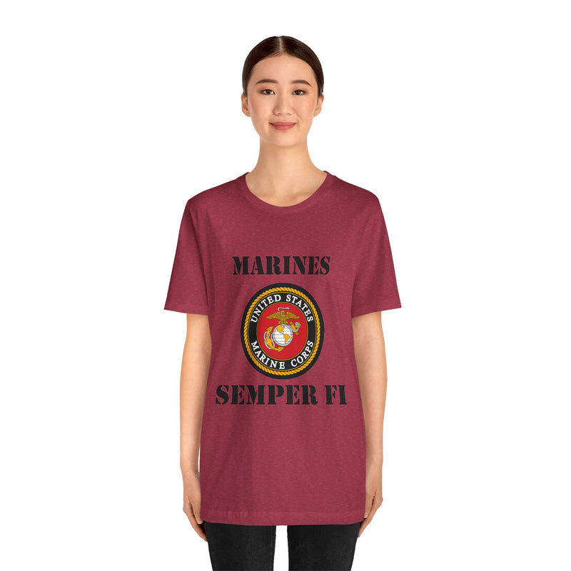 Marines Unisex Jersey Short Sleeve Tee