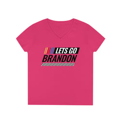 Let's Go Brandon Unisex Jersey Short Sleeve V-Neck Tee