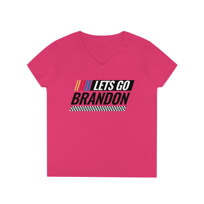 Let's Go Brandon Unisex Jersey Short Sleeve V-Neck Tee