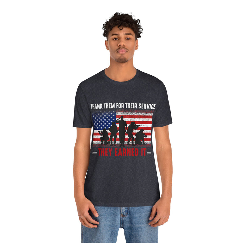 Thank Our Veterans Unisex Jersey Short Sleeve Tee