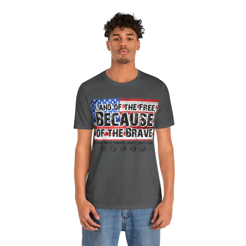 Land of the Free Unisex Jersey Short Sleeve Tee