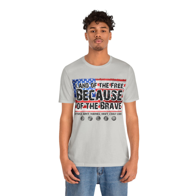 Land of the Free Unisex Jersey Short Sleeve Tee