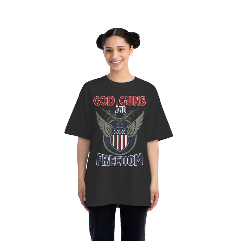 God, Guns and Freedom Beefy-T®  Short-Sleeve T-Shirt