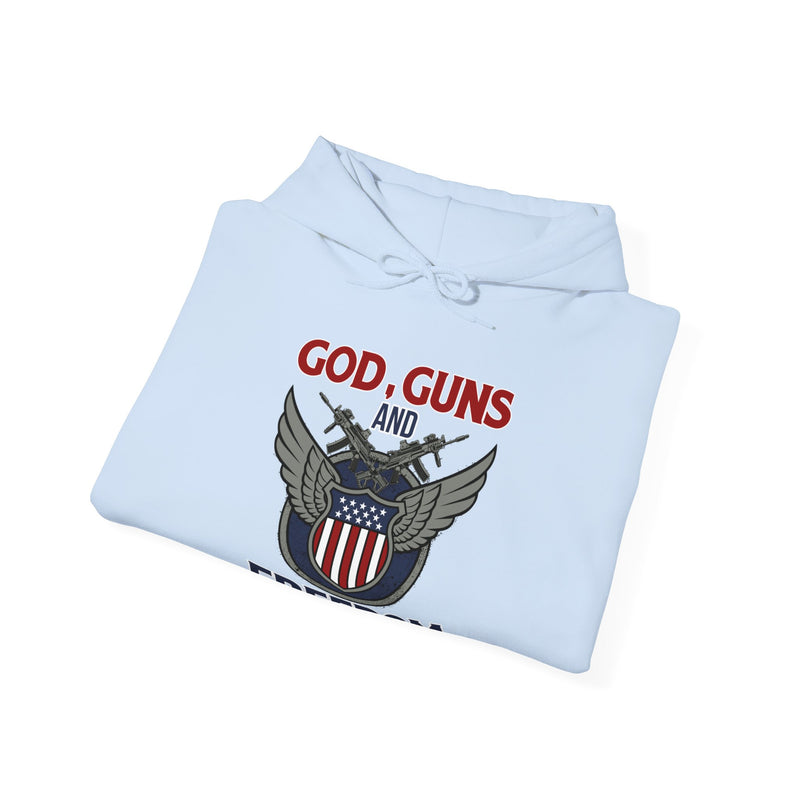 God, Guns and Freedom Unisex Heavy Blend™ Hooded Sweatshirt