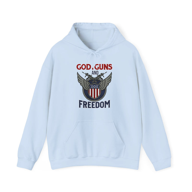 God, Guns and Freedom Unisex Heavy Blend™ Hooded Sweatshirt