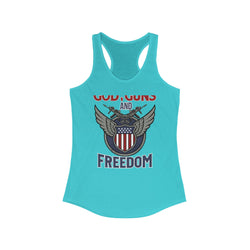 God, Guns and Freedom Women's Ideal Racerback Tank