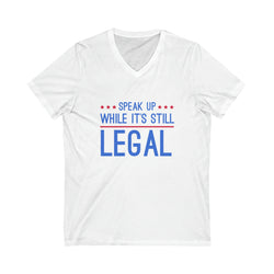 Speak UP! Unisex Jersey Short Sleeve V-Neck Tee