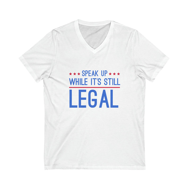 Speak UP! Unisex Jersey Short Sleeve V-Neck Tee