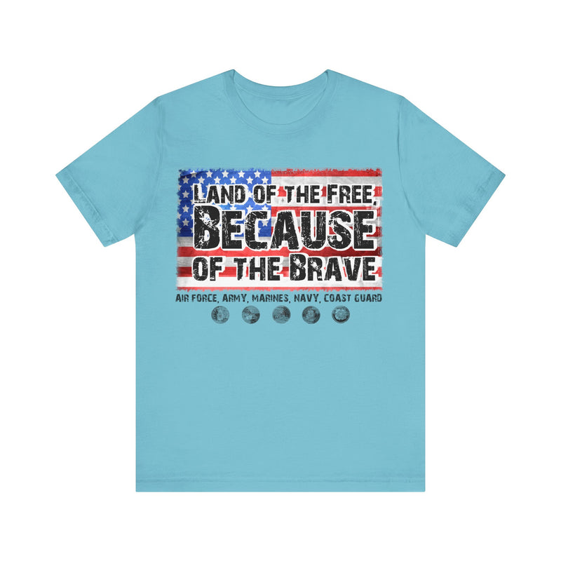 Land of the Free Unisex Jersey Short Sleeve Tee