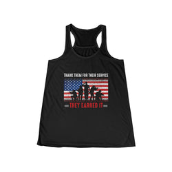 Thank Our Veterans Women's Flowy Racerback Tank