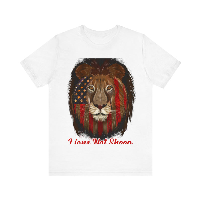 Lions Not Sheep Unisex Jersey Short Sleeve Tee