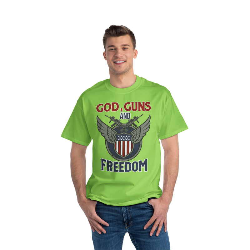 God, Guns and Freedom Beefy-T®  Short-Sleeve T-Shirt