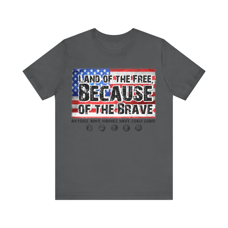 Land of the Free Unisex Jersey Short Sleeve Tee