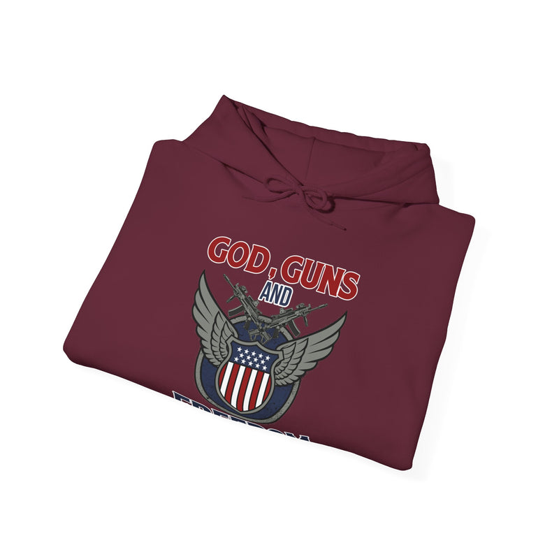 God, Guns and Freedom Unisex Heavy Blend™ Hooded Sweatshirt