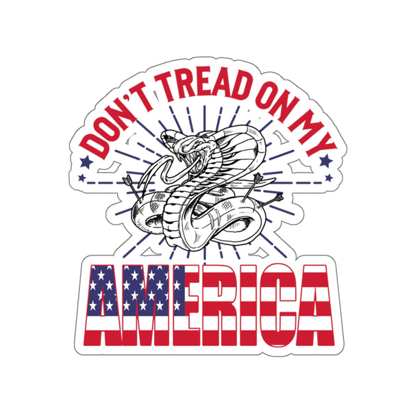 Don't Tread on My America Waterproof Sticker