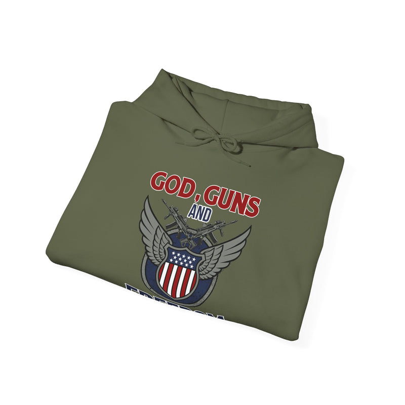 God, Guns and Freedom Unisex Heavy Blend™ Hooded Sweatshirt