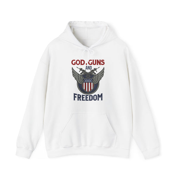 God, Guns and Freedom Unisex Heavy Blend™ Hooded Sweatshirt