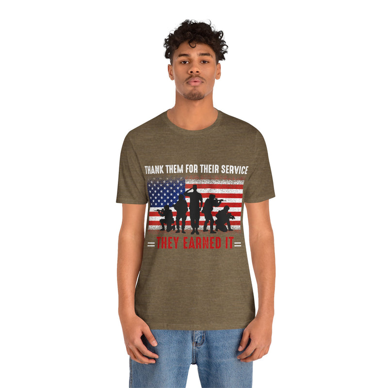 Thank Our Veterans Unisex Jersey Short Sleeve Tee