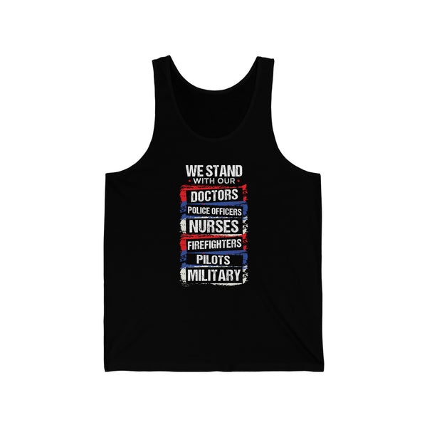 We Stand With Them Unisex Jersey Tank