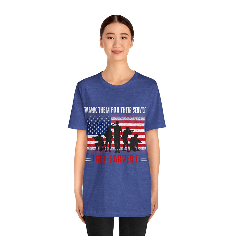 Thank Our Veterans Unisex Jersey Short Sleeve Tee