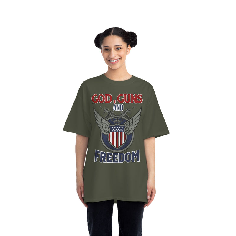 God, Guns and Freedom Beefy-T®  Short-Sleeve T-Shirt