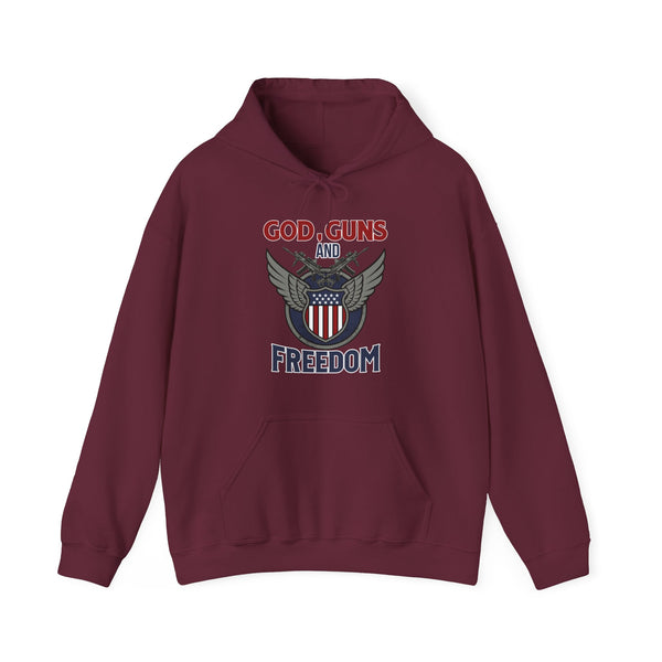 God, Guns and Freedom Unisex Heavy Blend™ Hooded Sweatshirt
