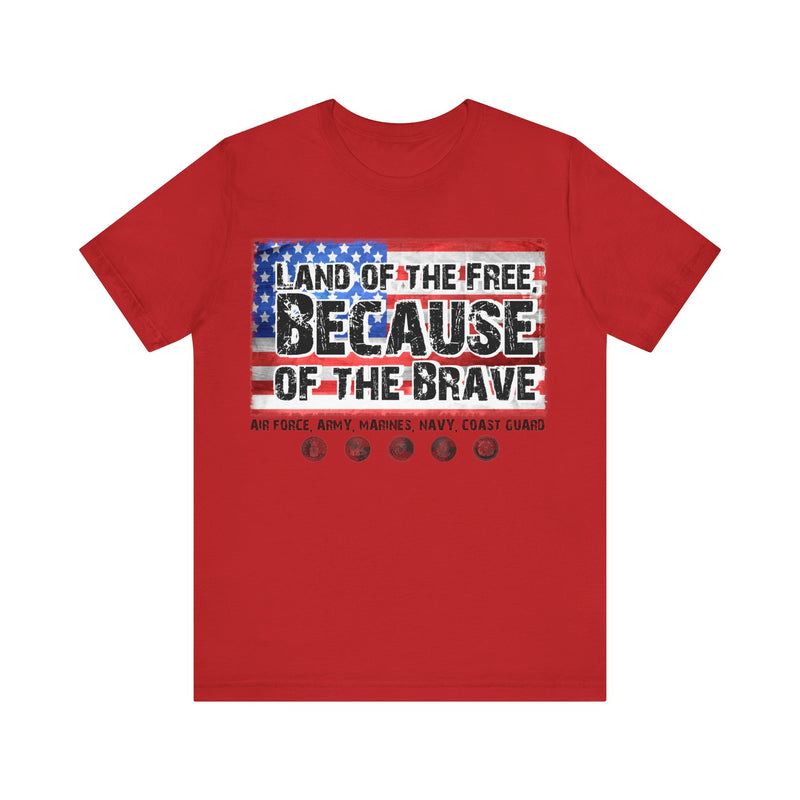 Land of the Free Unisex Jersey Short Sleeve Tee