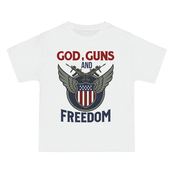 God, Guns and Freedom Beefy-T®  Short-Sleeve T-Shirt