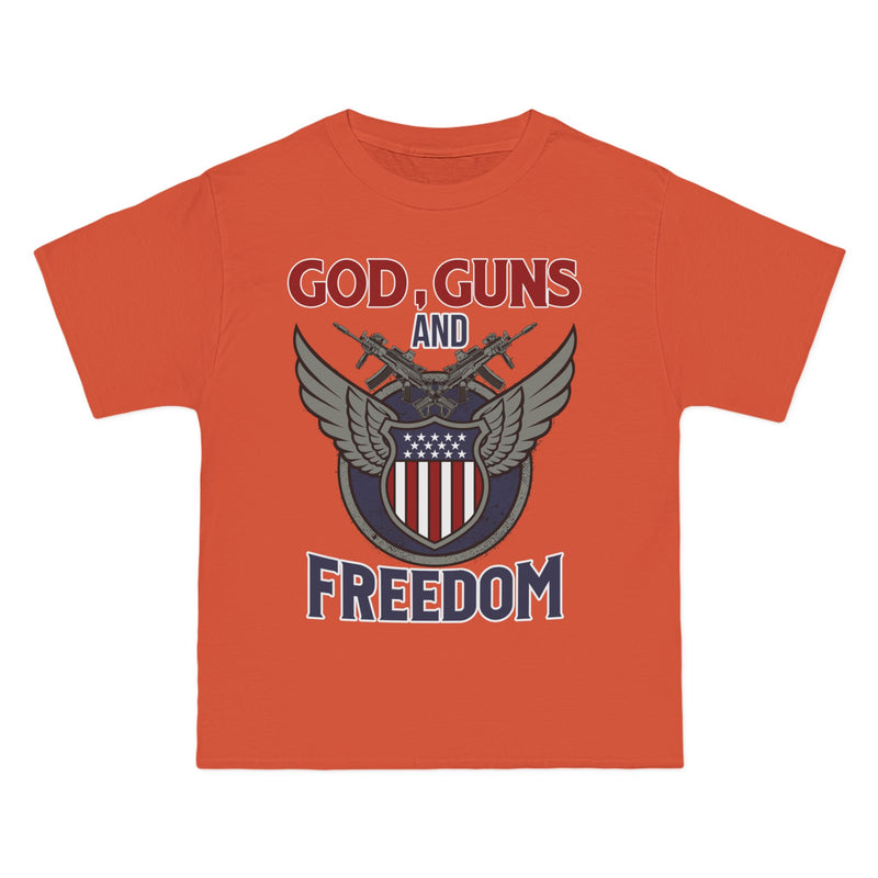 God, Guns and Freedom Beefy-T®  Short-Sleeve T-Shirt