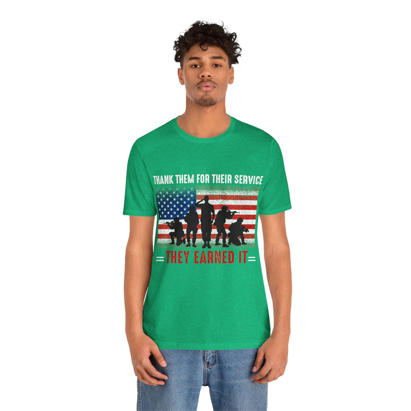 Thank Our Veterans Unisex Jersey Short Sleeve Tee