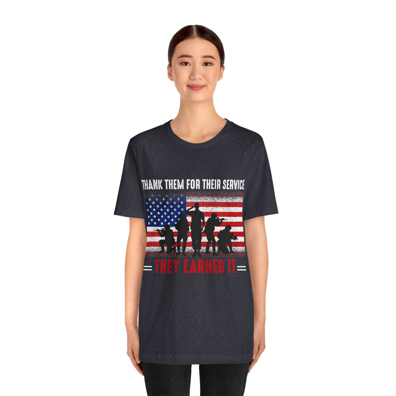 Thank Our Veterans Unisex Jersey Short Sleeve Tee