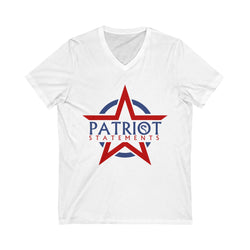 Patriot Statements Logo Unisex Jersey Short Sleeve V-Neck Tee