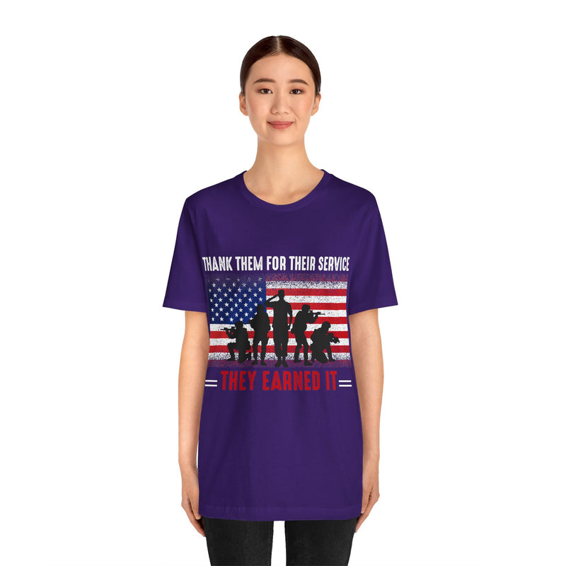 Thank Our Veterans Unisex Jersey Short Sleeve Tee