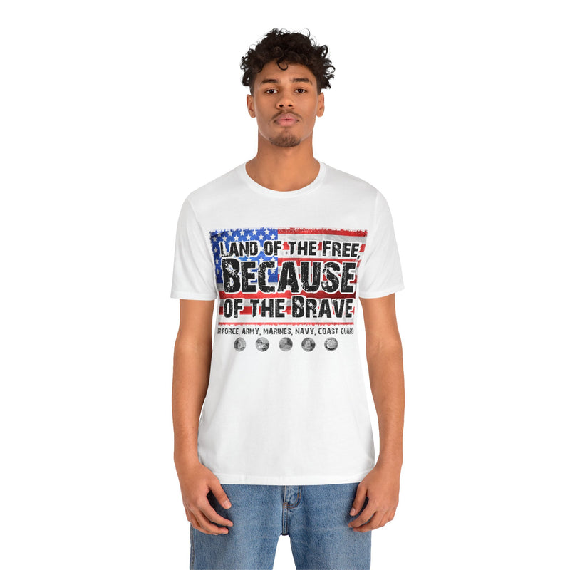 Land of the Free Unisex Jersey Short Sleeve Tee