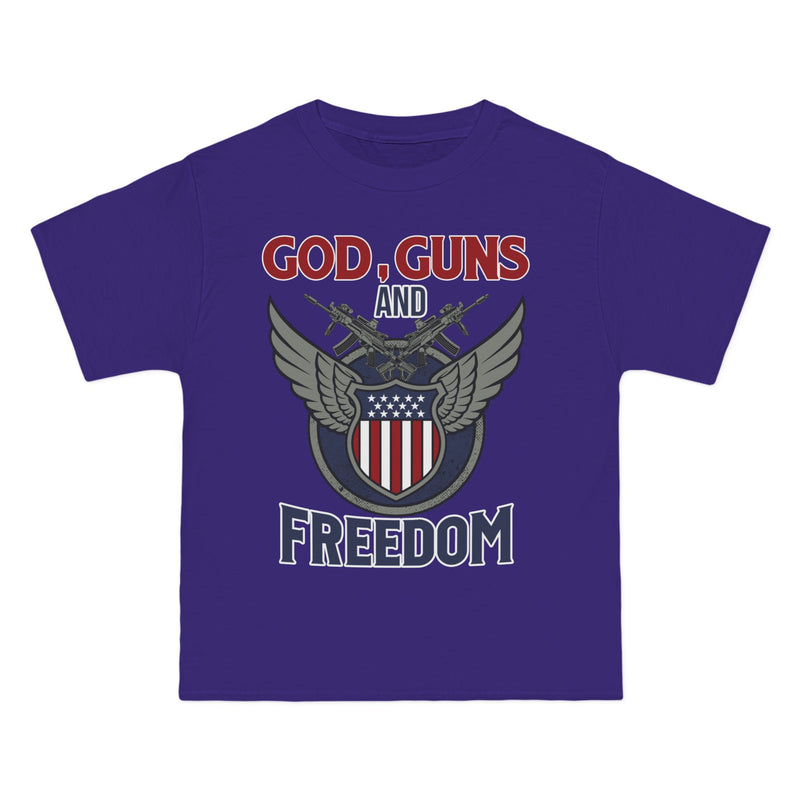 God, Guns and Freedom Beefy-T®  Short-Sleeve T-Shirt