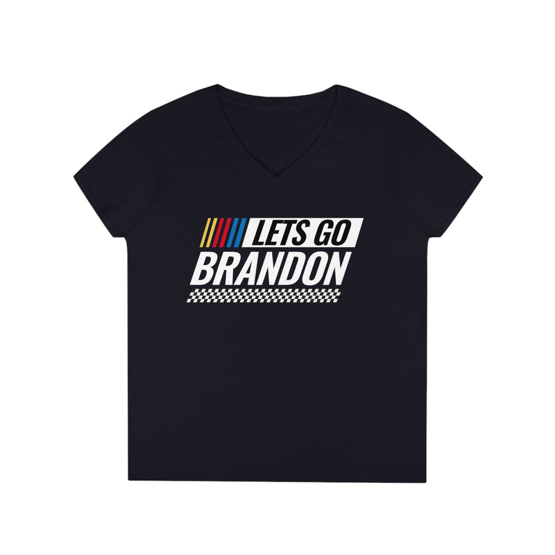 Let's Go Brandon Unisex Jersey Short Sleeve V-Neck Tee