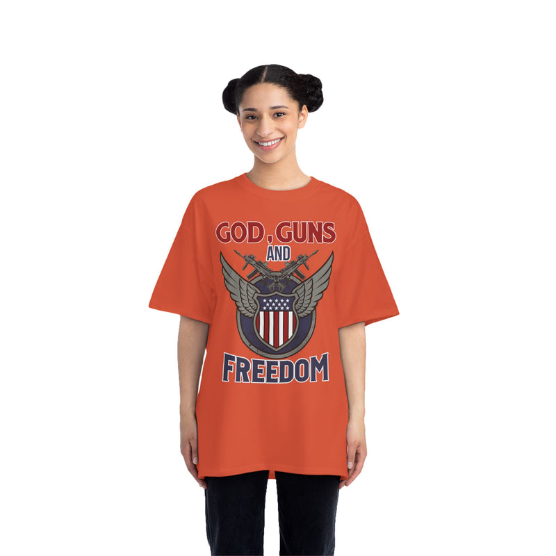 God, Guns and Freedom Beefy-T®  Short-Sleeve T-Shirt